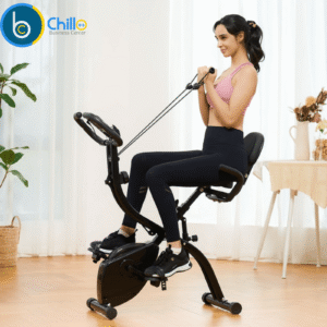 Vélo d'exercice pliable avec résistance magnétique pour salle de sport et maison